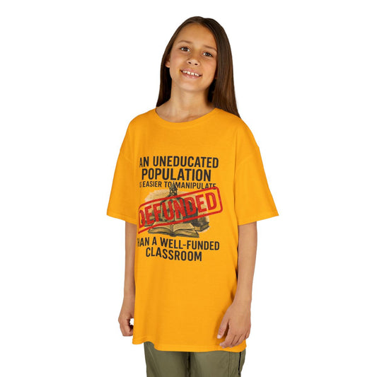 Color: Gold | Protest Series - Fund Public Schools Kids Tee