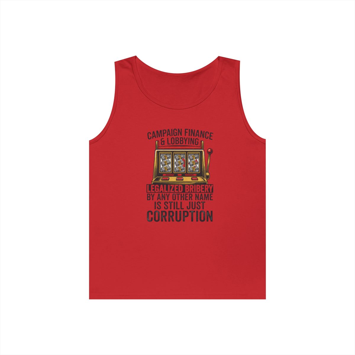 Color: Red | Protest Series - Get Money Out Of Politics Tank Top