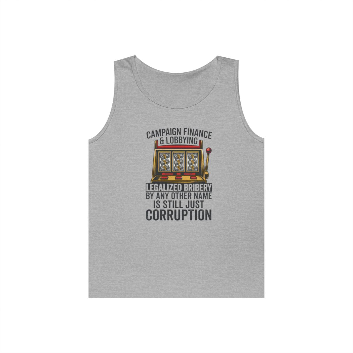 Color: Sport Grey | Protest Series - Get Money Out Of Politics Tank Top