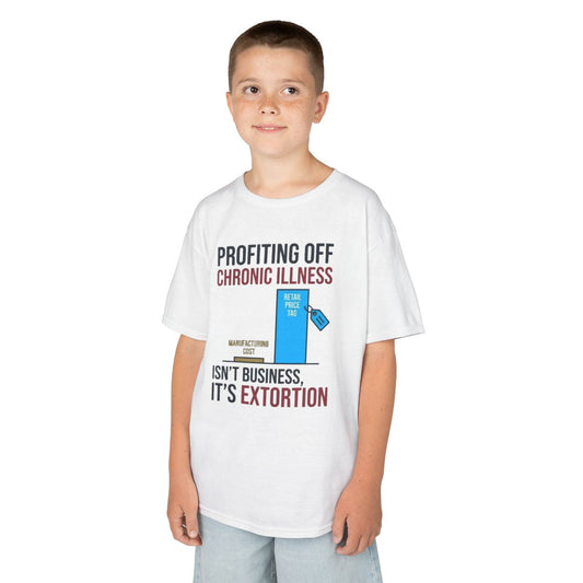 Color: White | Protest Series - Healthcare Is A Right Kids Tee