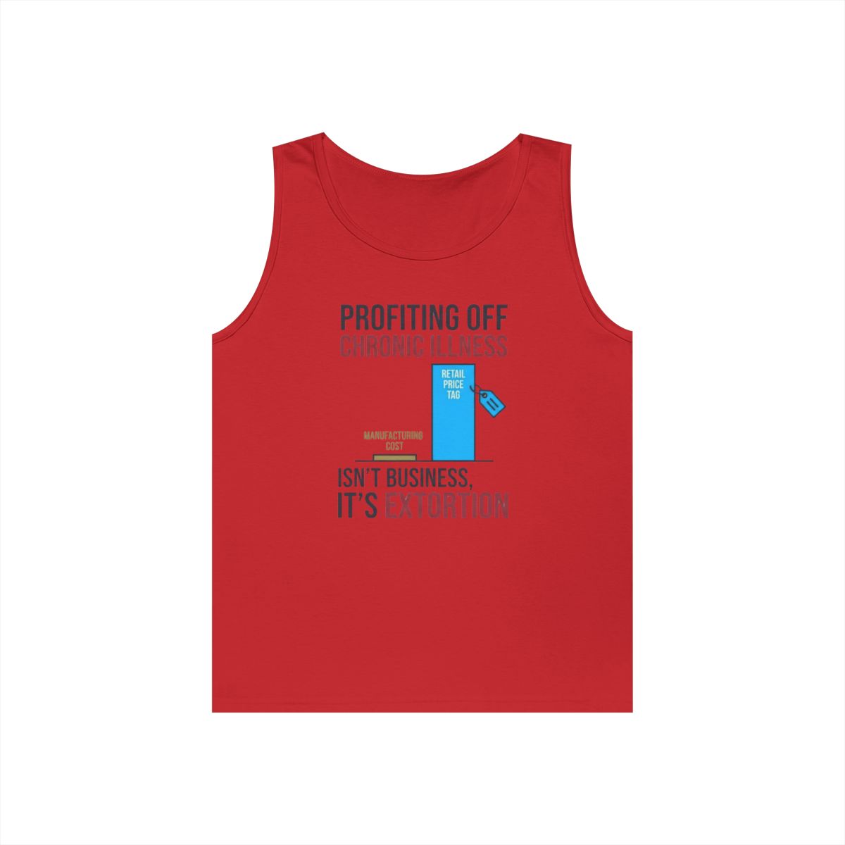 Color: Red | Protest Series - Healthcare Is A Right Tank Top