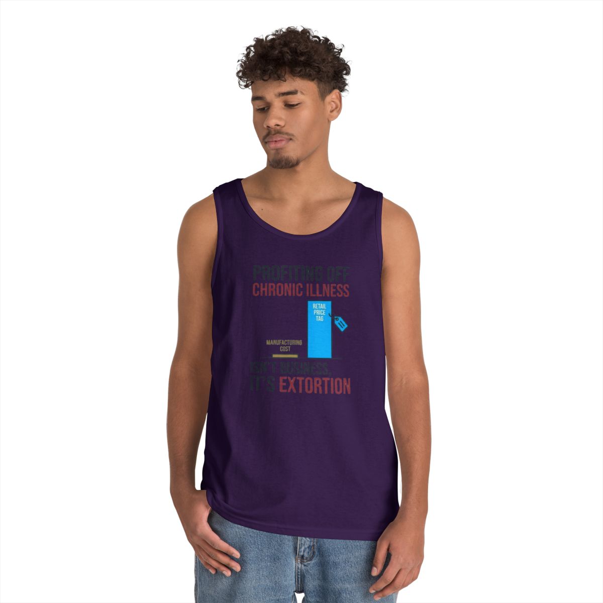 Color: Purple | Protest Series - Healthcare Is A Right Tank Top