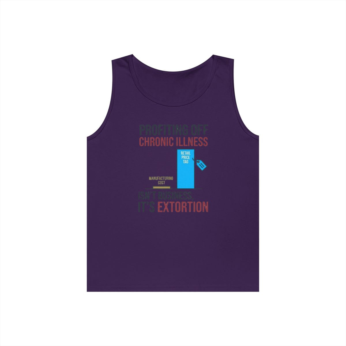 Color: Purple | Protest Series - Healthcare Is A Right Tank Top