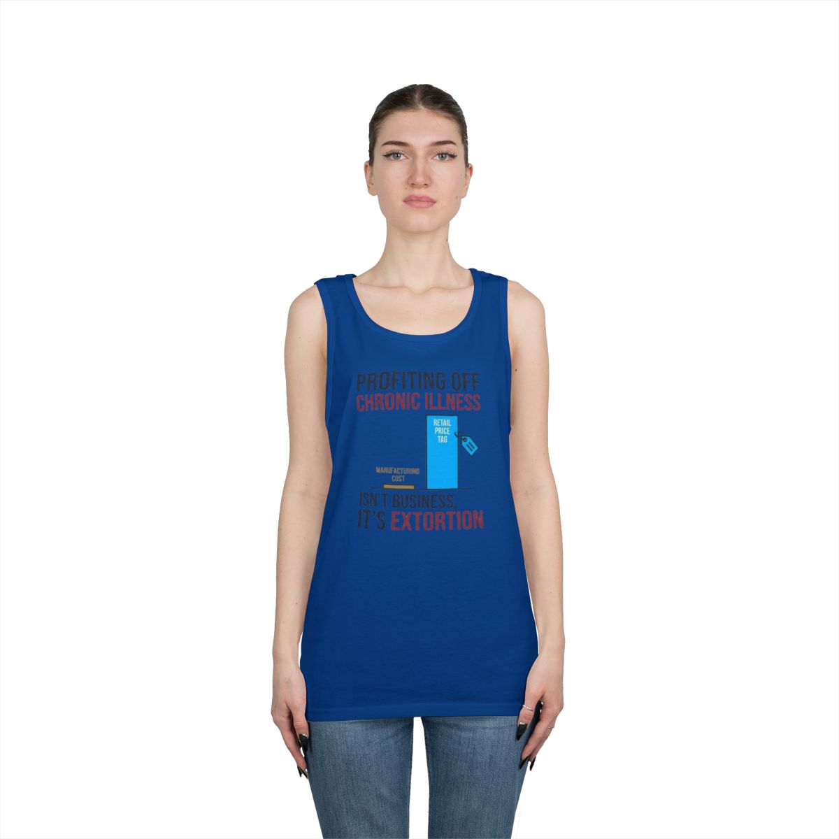 Color: Royal | Protest Series - Healthcare Is A Right Tank Top