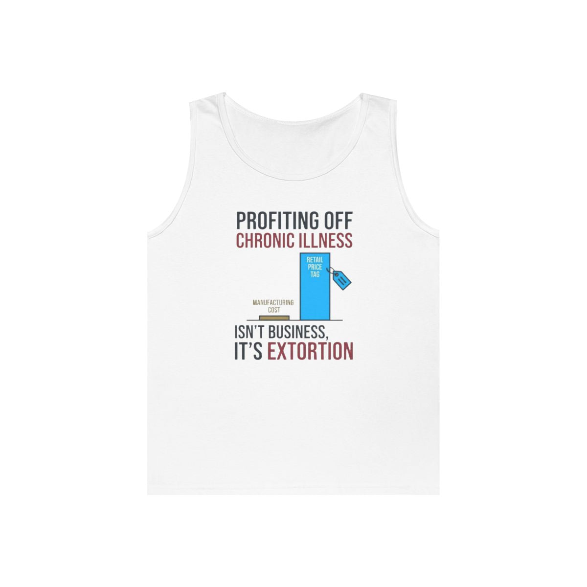 Color: White | Protest Series - Healthcare Is A Right Tank Top