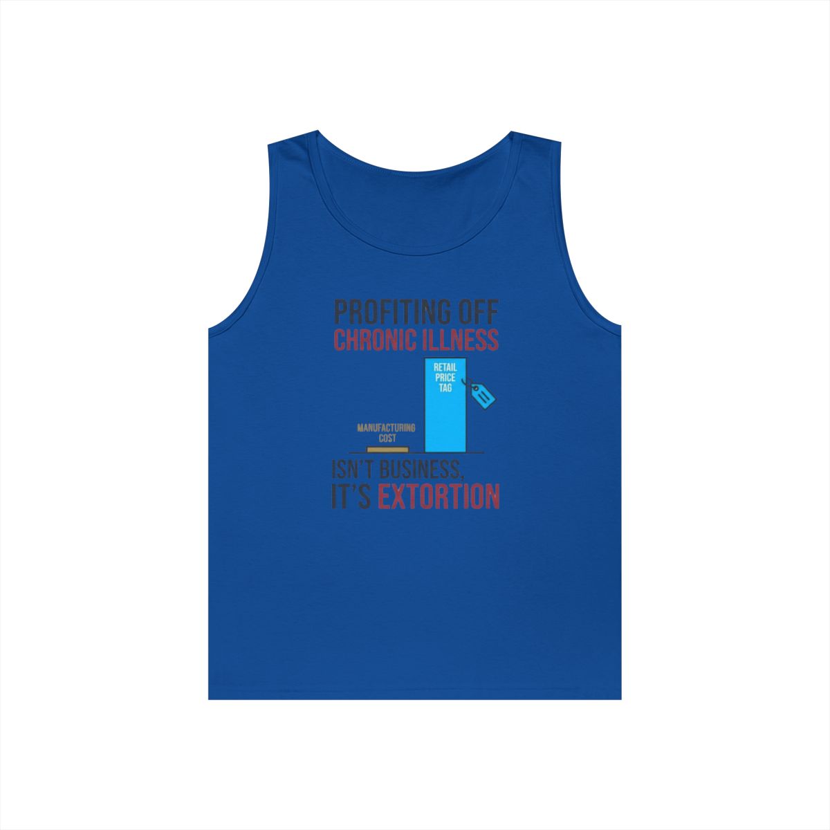 Color: Royal | Protest Series - Healthcare Is A Right Tank Top
