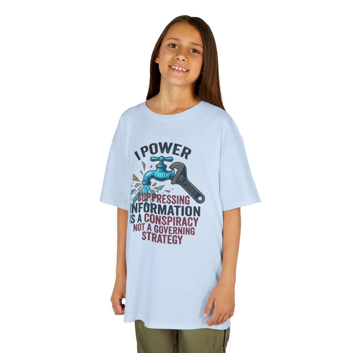 Color: Light Blue | Protest Series - Let It Flow Kids Tee