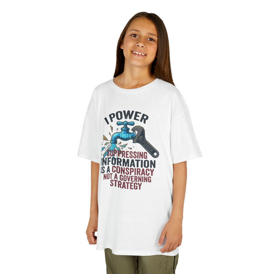 Color: White | Protest Series - Let It Flow Kids Tee