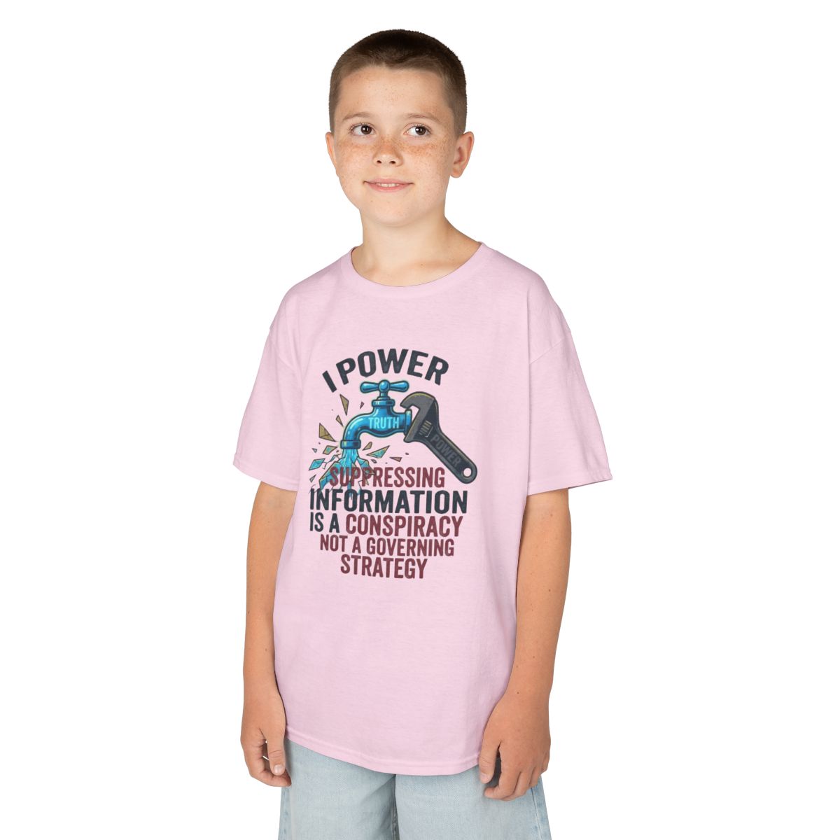 Color: Light Pink | Protest Series - Let It Flow Kids Tee