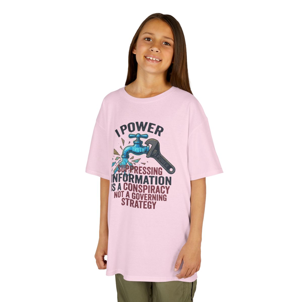 Color: Light Pink | Protest Series - Let It Flow Kids Tee