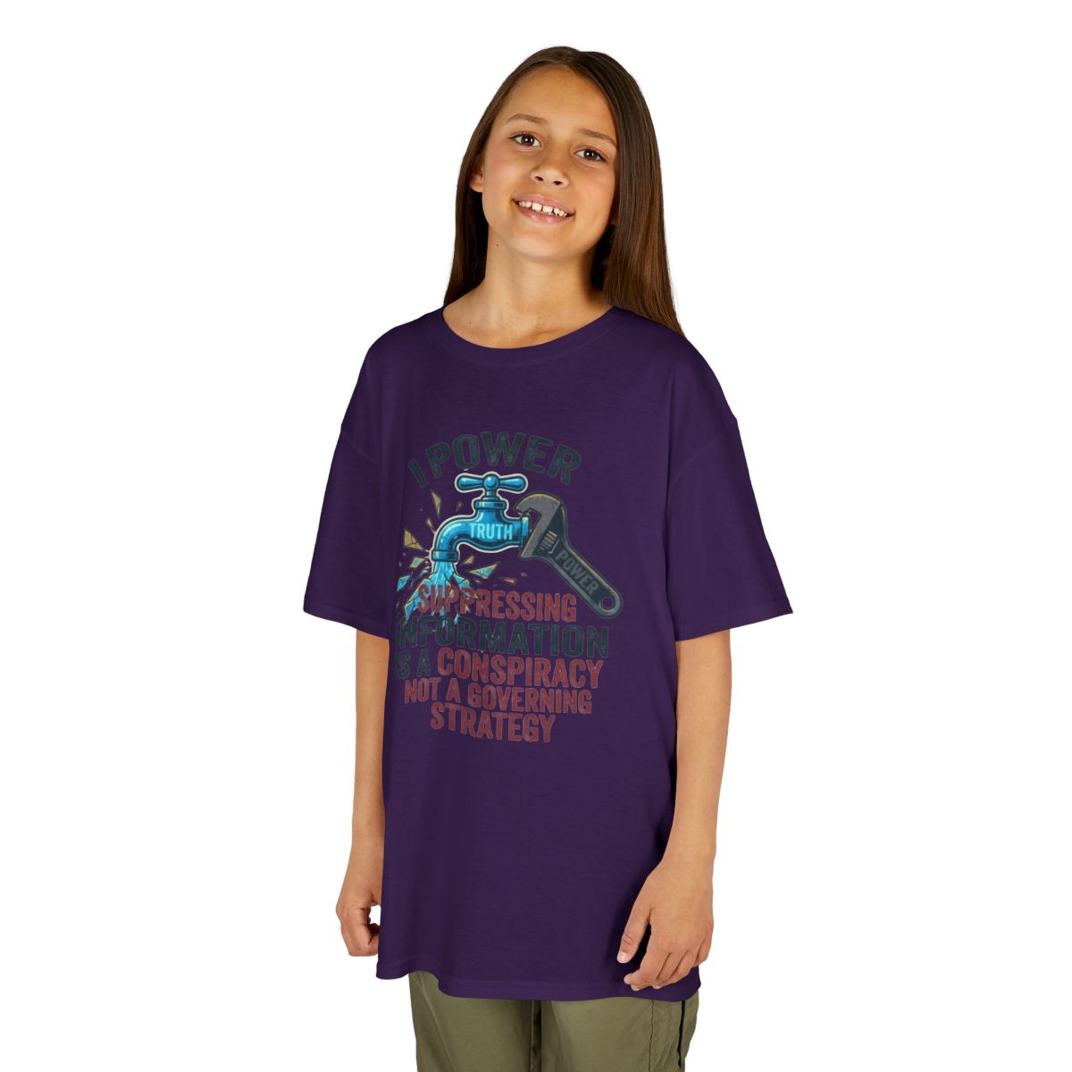 Color: Purple | Protest Series - Let It Flow Kids Tee