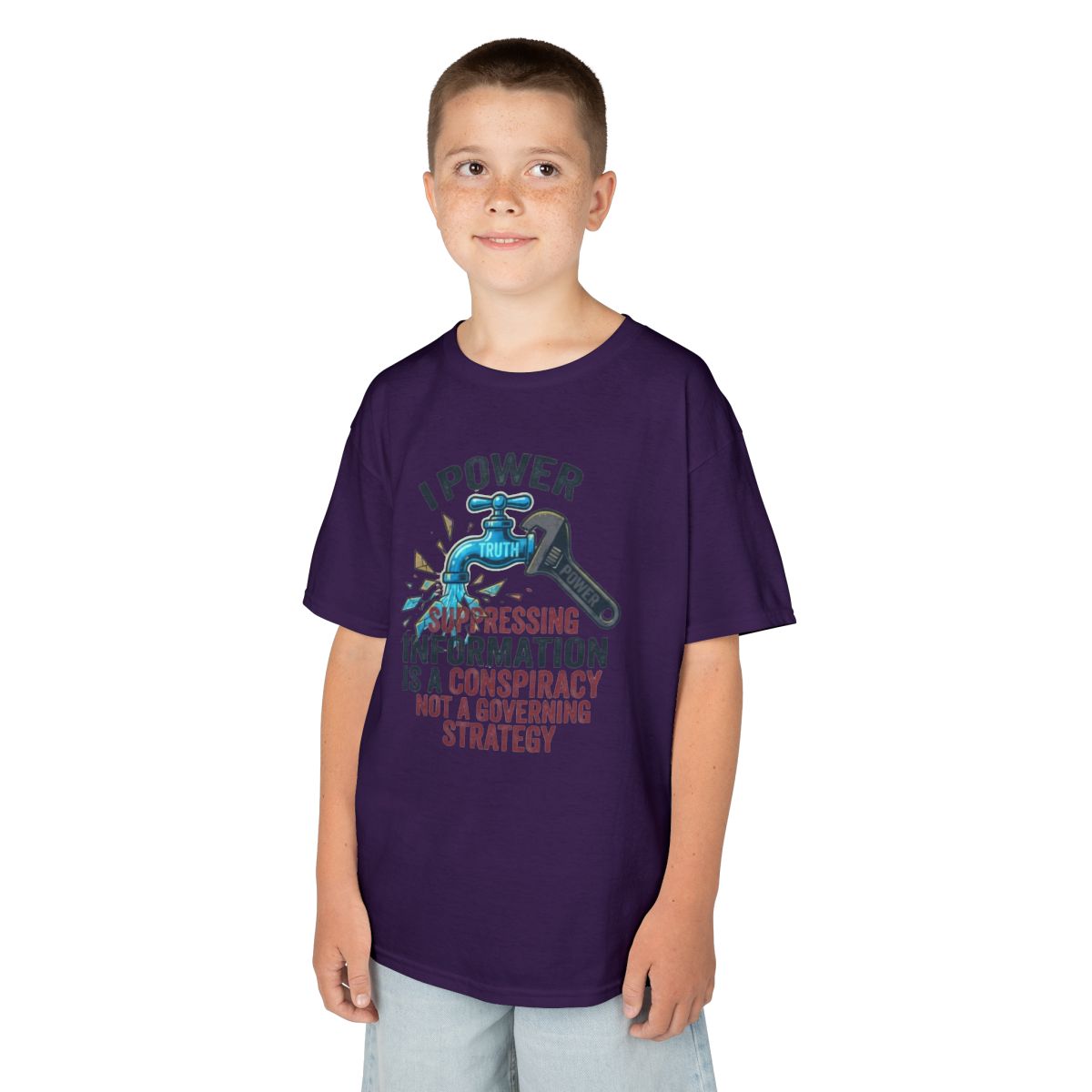 Color: Purple | Protest Series - Let It Flow Kids Tee