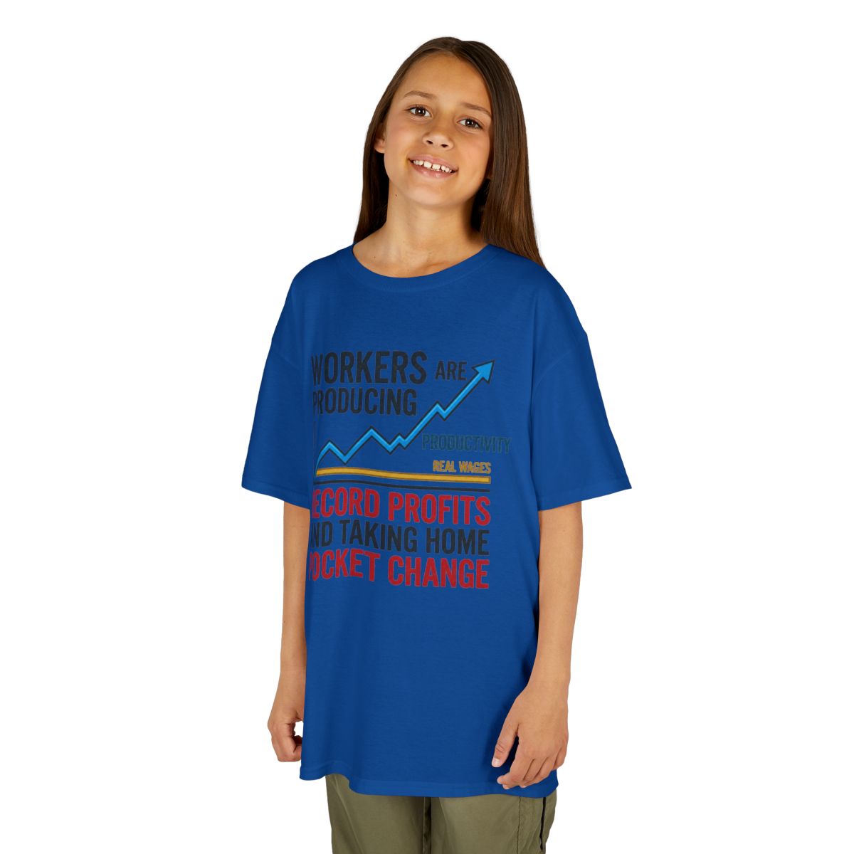 Color: Royal | Protest Series - Share The Value Kids Tee
