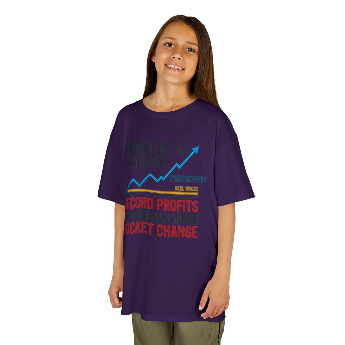 Color: Purple | Protest Series - Share The Value Kids Tee