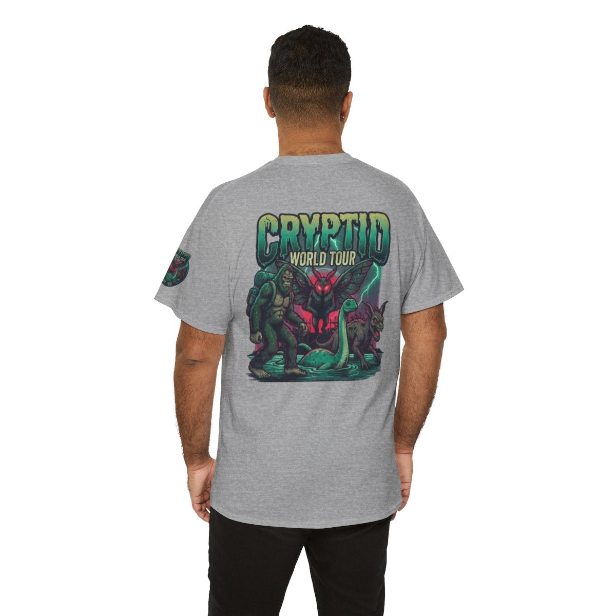 Color: Sport Grey | Puzizia (Global-Cryptid Mashup) Cryptid World Tour Premium Graphic Tee