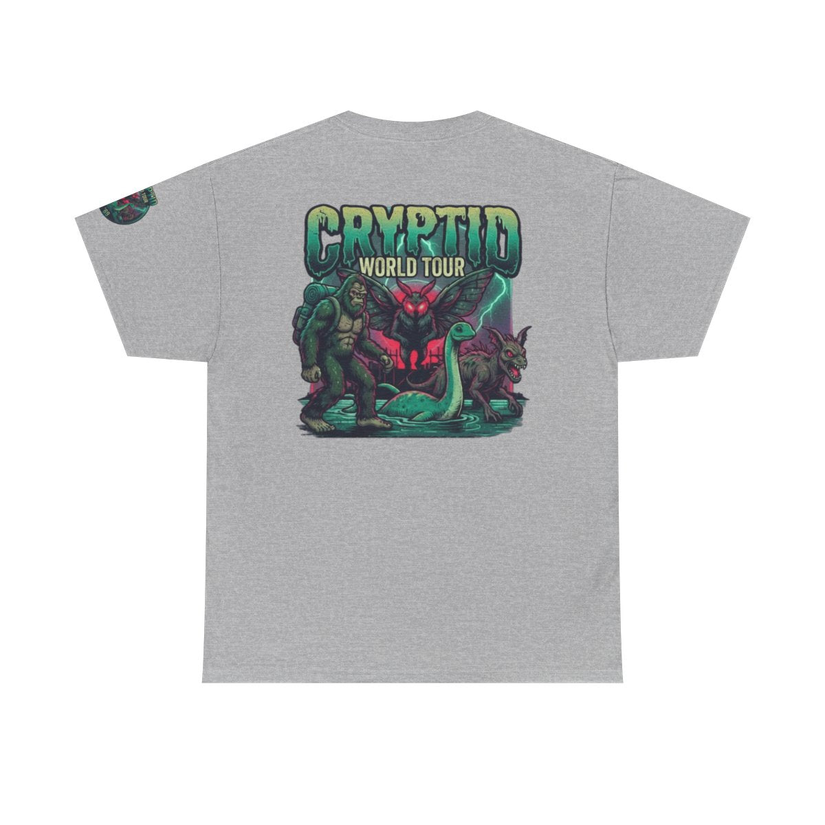 Color: Sport Grey | Puzizia (Global-Cryptid Mashup) Cryptid World Tour Premium Graphic Tee