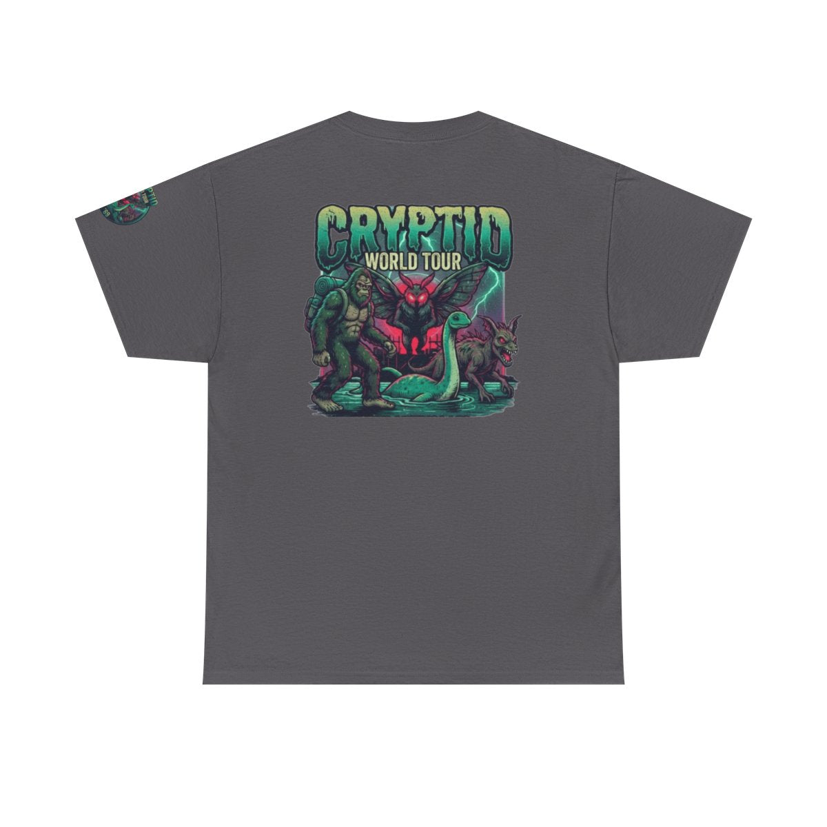 Color: Charcoal | Puzizia (Global-Cryptid Mashup) Cryptid World Tour Premium Graphic Tee