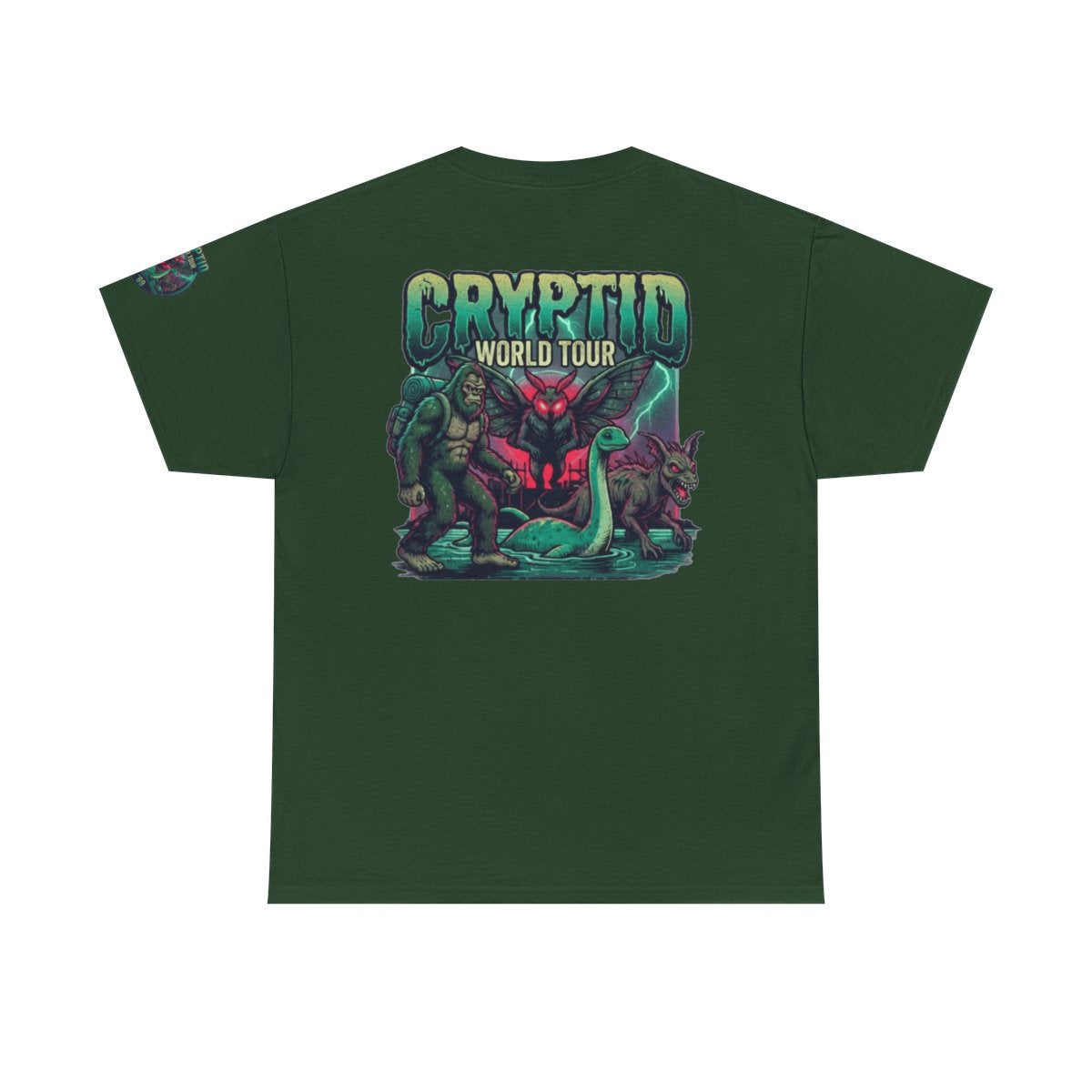 Color: Forest Green | Puzizia (Global-Cryptid Mashup) Cryptid World Tour Premium Graphic Tee