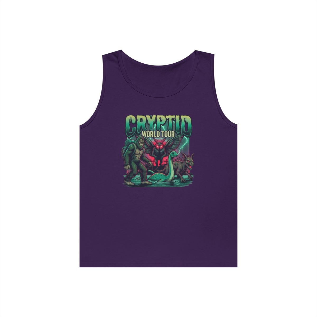Color: Purple | Puzizia (Global-Cryptid Mashup) Cryptid World Tour Tank Top