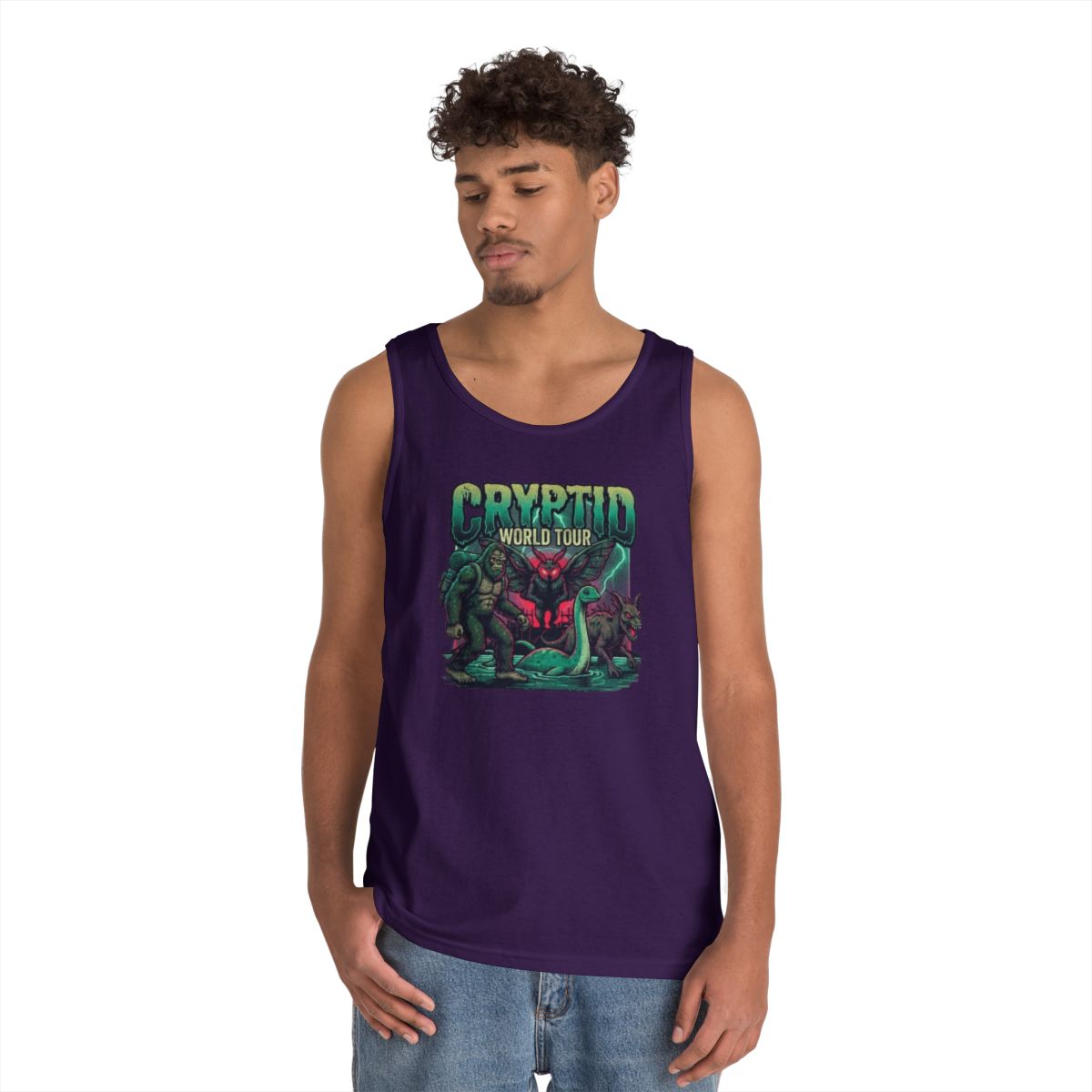 Color: Purple | Puzizia (Global-Cryptid Mashup) Cryptid World Tour Tank Top