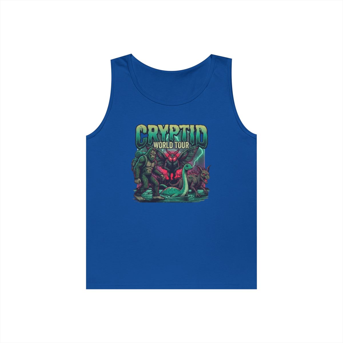Color: Royal | Puzizia (Global-Cryptid Mashup) Cryptid World Tour Tank Top