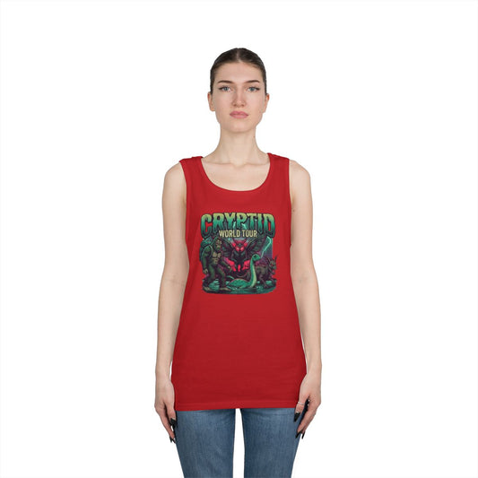 Color: Red | Puzizia (Global-Cryptid Mashup) Cryptid World Tour Tank Top
