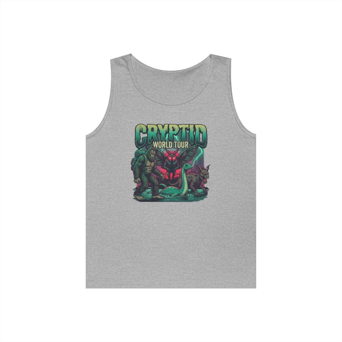 Color: Sport Grey | Puzizia (Global-Cryptid Mashup) Cryptid World Tour Tank Top