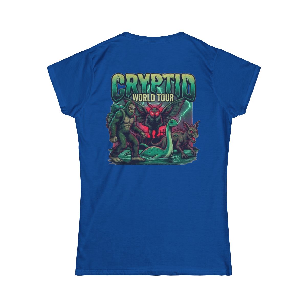 Color: Royal | Puzizia (Global-Cryptid Mashup) Cryptid World Tour Women's Tee