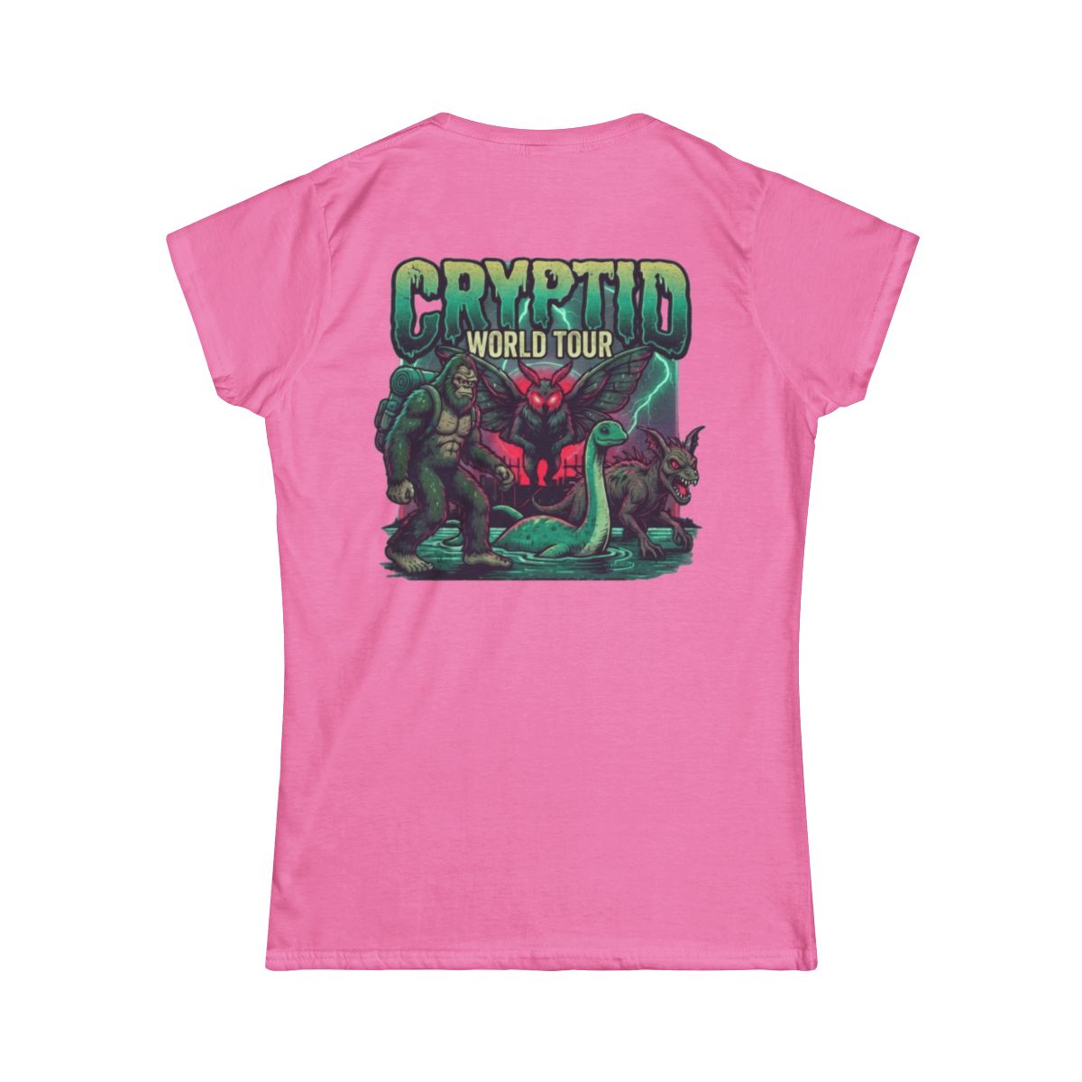 Color: Azalea | Puzizia (Global-Cryptid Mashup) Cryptid World Tour Women's Tee