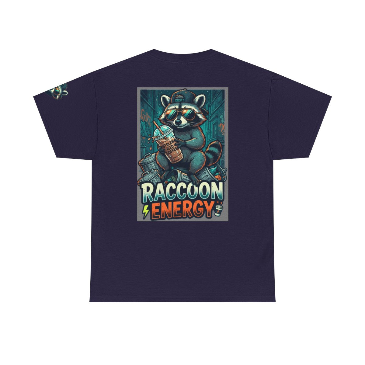 Color: Blackberry | Raccoon Energy Premium Graphic Tee