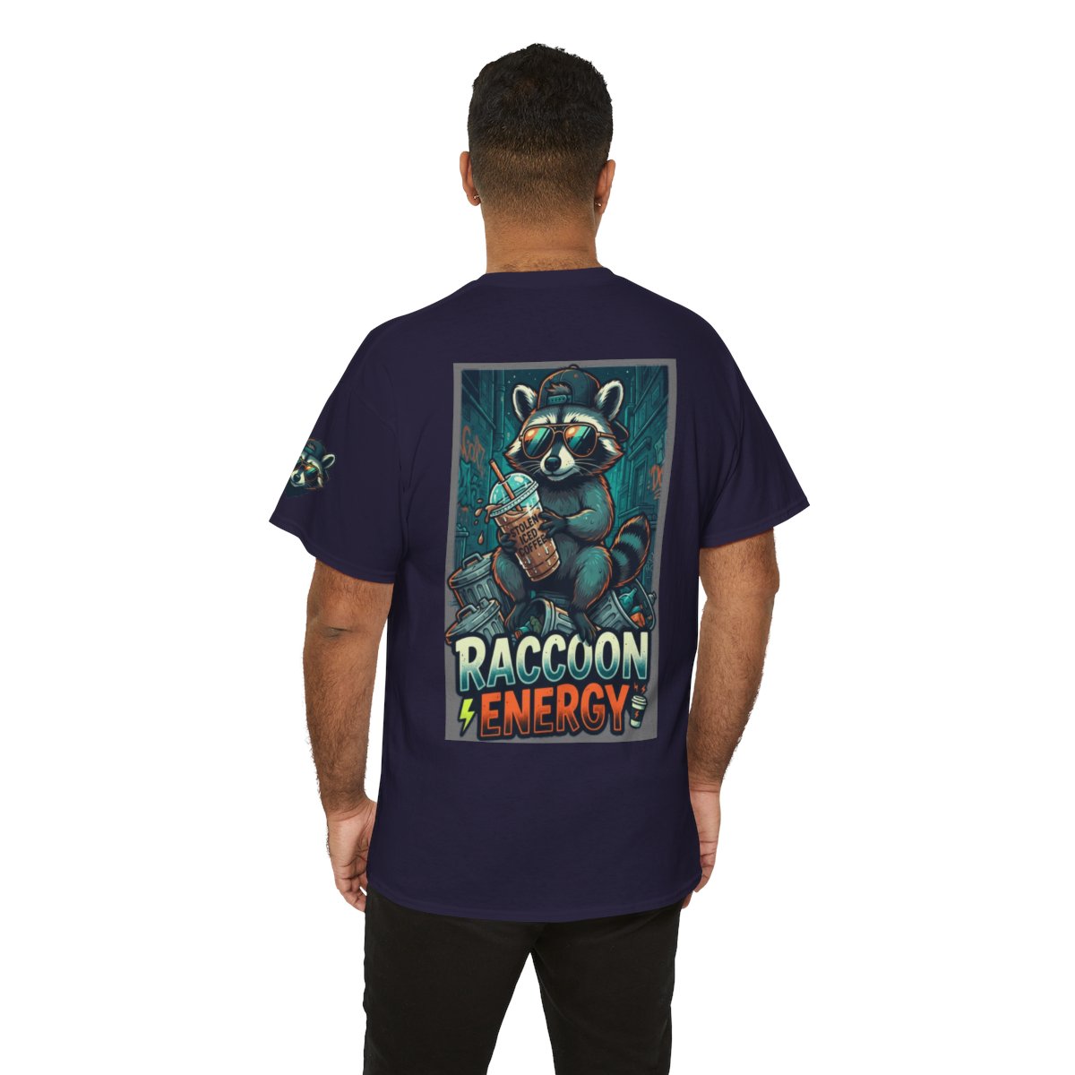 Color: Blackberry | Raccoon Energy Premium Graphic Tee