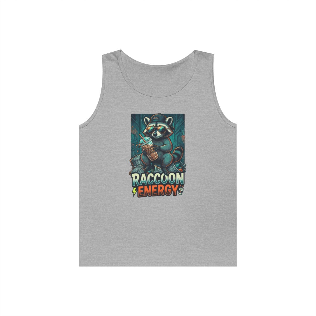 Color: Sport Grey | Raccoon Energy Tank Top