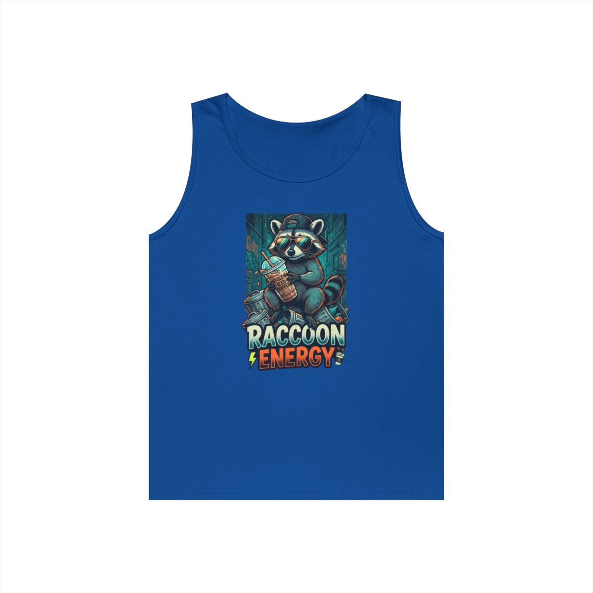Color: Royal | Raccoon Energy Tank Top