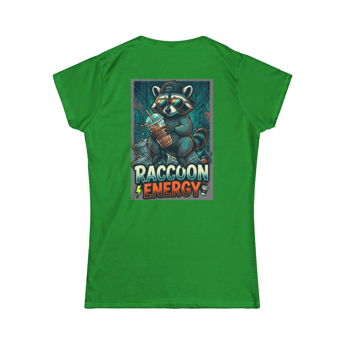 Color: Irish Green | Raccoon Energy Women's Tee