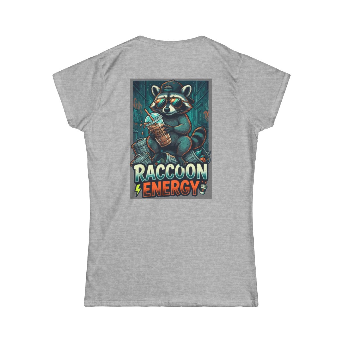 Color: Sport Grey | Raccoon Energy Women's Tee