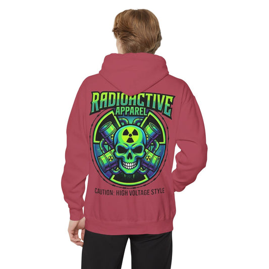 Color: Crimson | Radioactive Apparel Garment-Dyed Hoodie