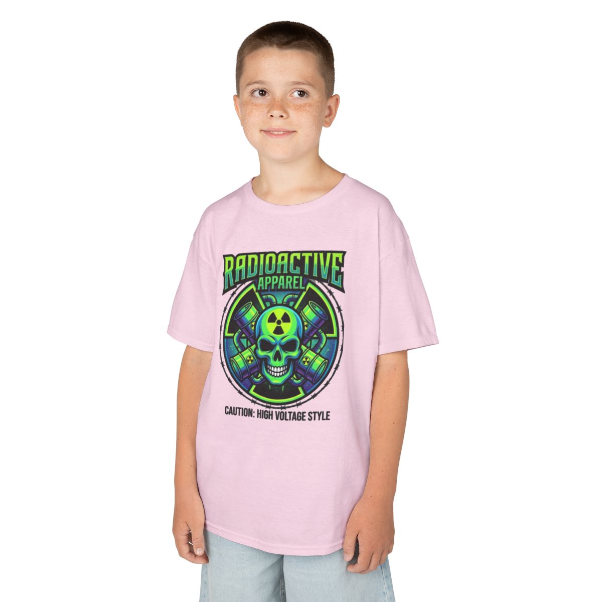 Color: Light Pink | Radioactive Apparel Kids Tee
