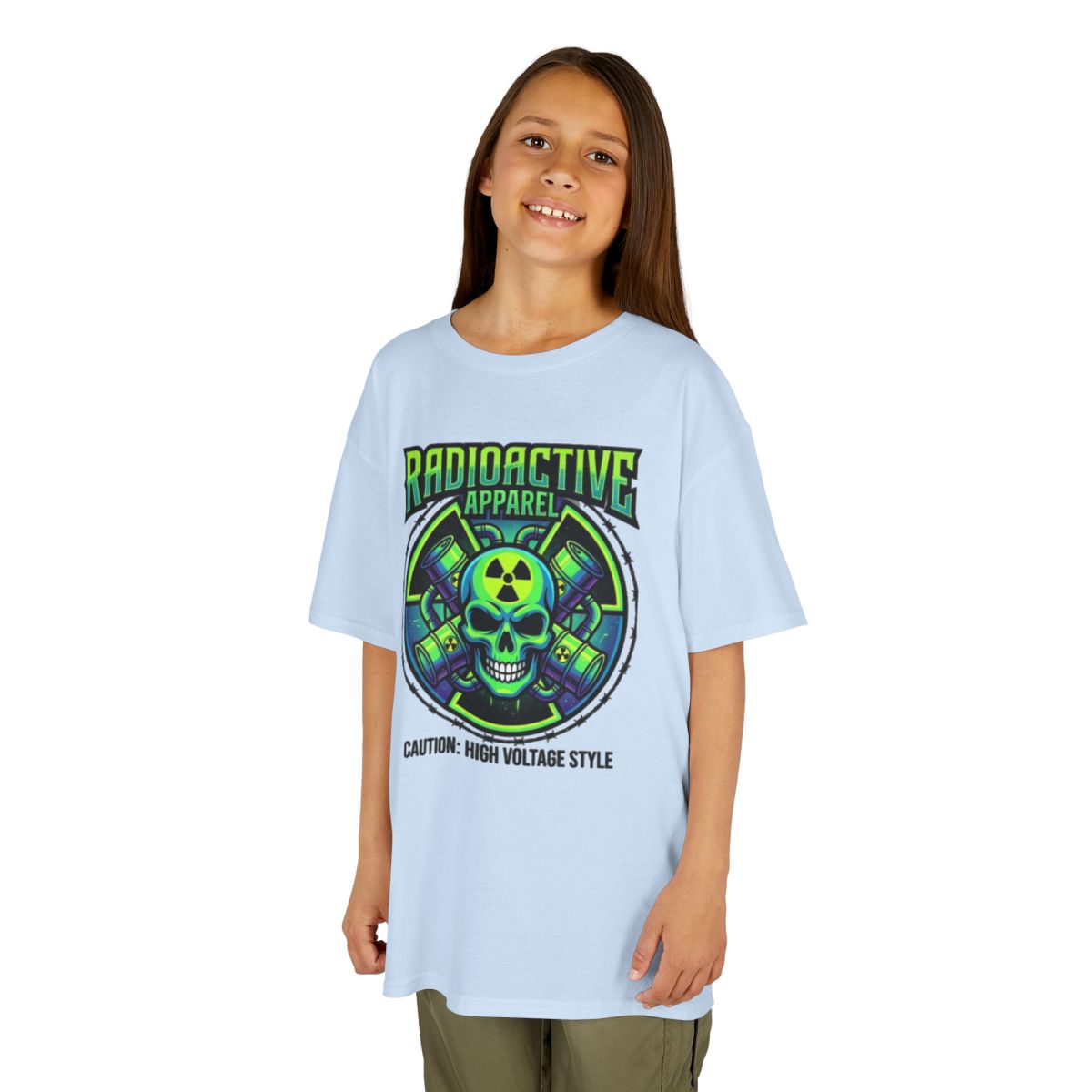 Color: Light Blue | Radioactive Apparel Kids Tee