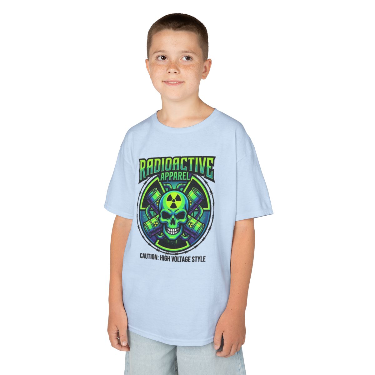 Color: Light Blue | Radioactive Apparel Kids Tee