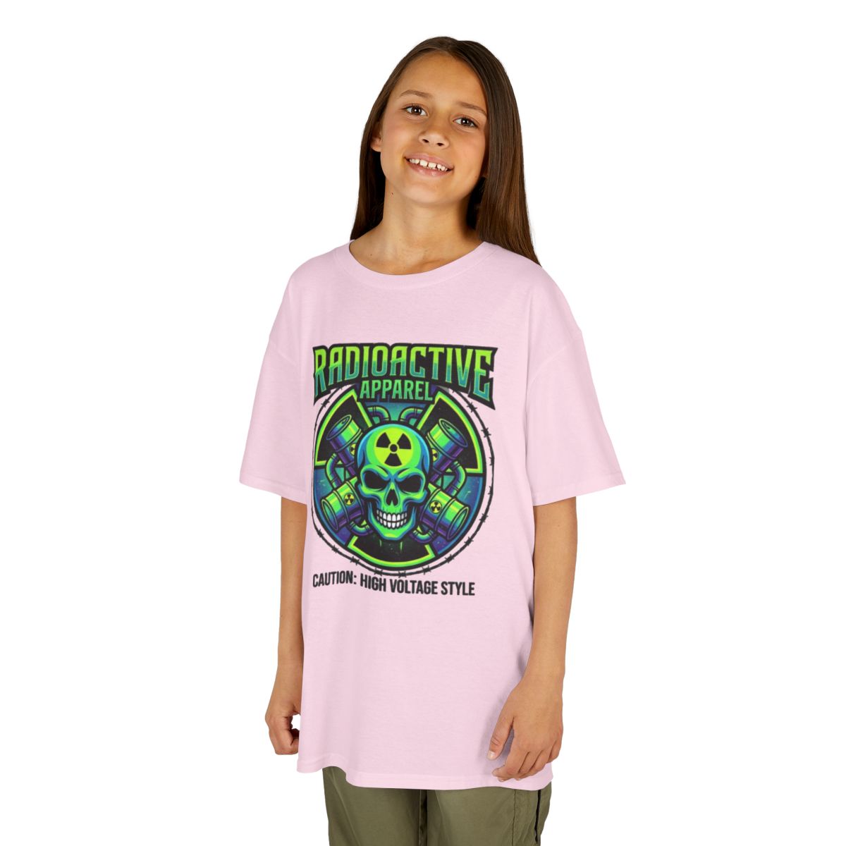 Color: Light Pink | Radioactive Apparel Kids Tee