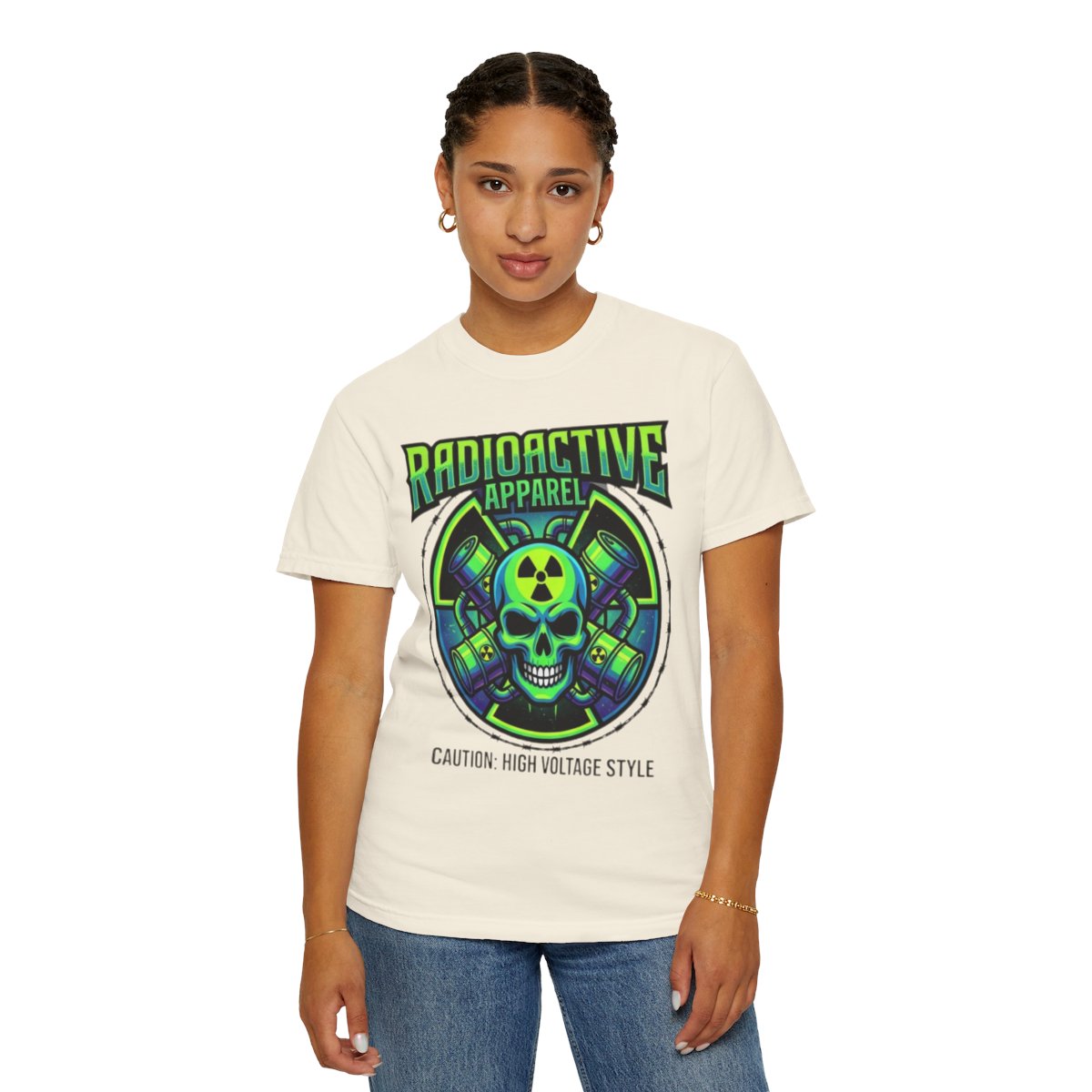 Color: Ivory | Radioactive Apparel Unisex Garment-Dyed Tee
