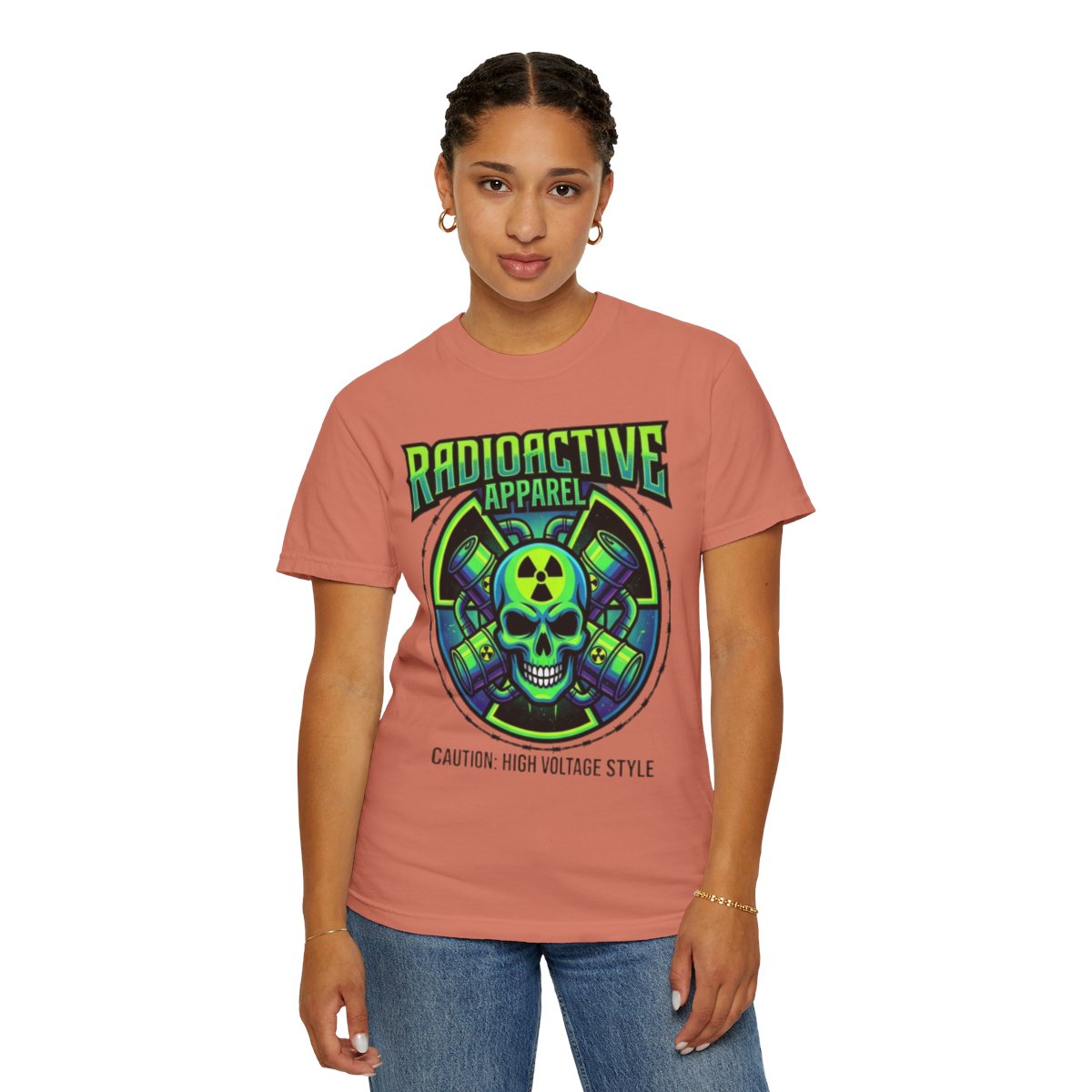 Color: Terracotta | Radioactive Apparel Unisex Garment-Dyed Tee