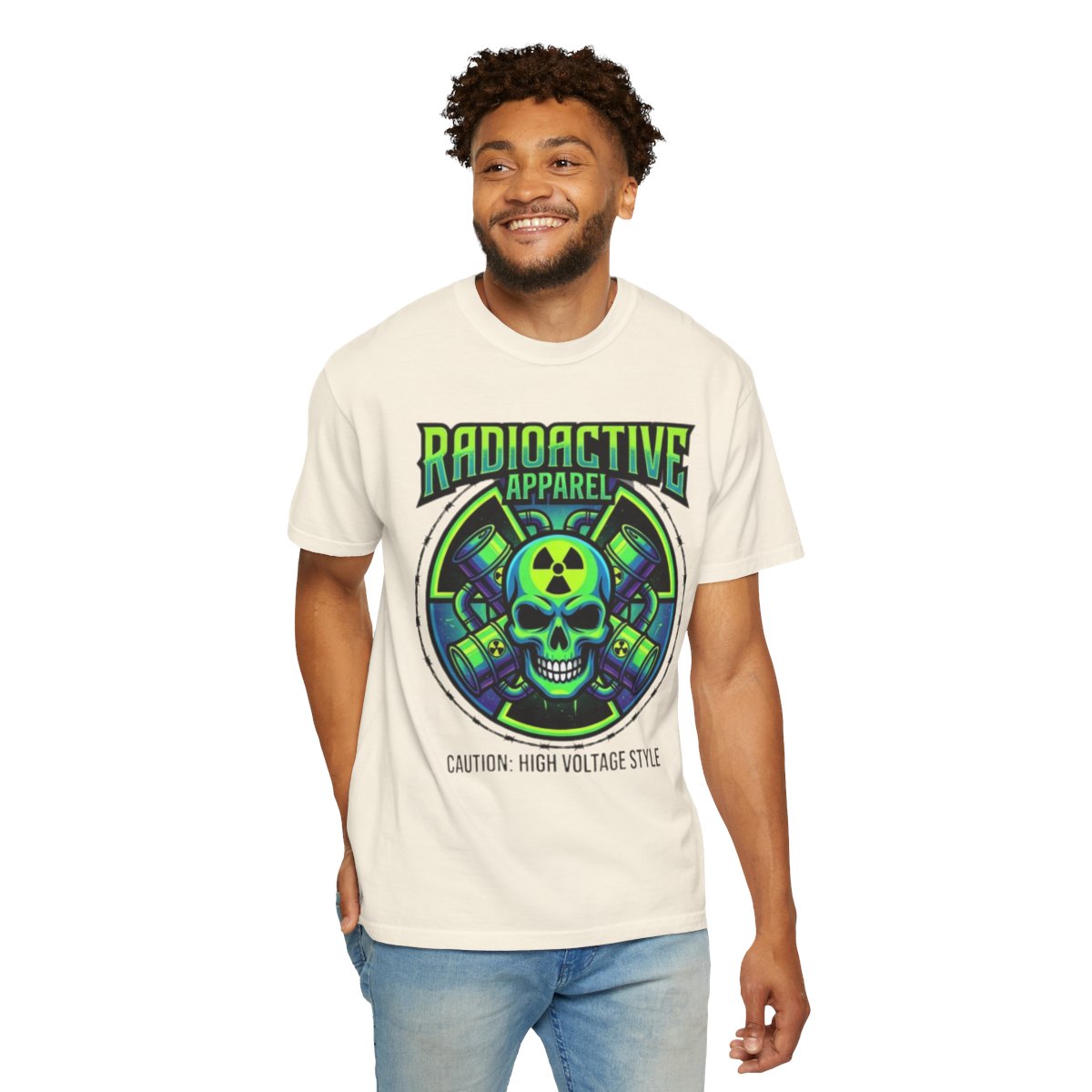 Color: Ivory | Radioactive Apparel Unisex Garment-Dyed Tee