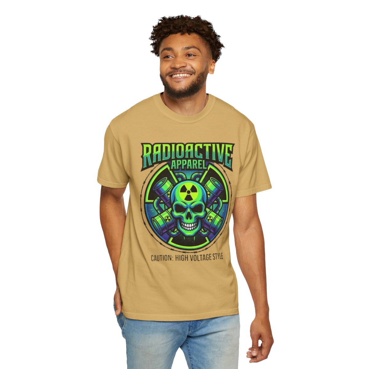 Color: Mustard | Radioactive Apparel Unisex Garment-Dyed Tee