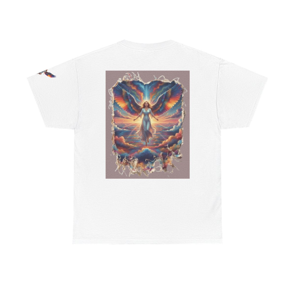 Color: White | Rainbow Angel Premium Graphic Tee