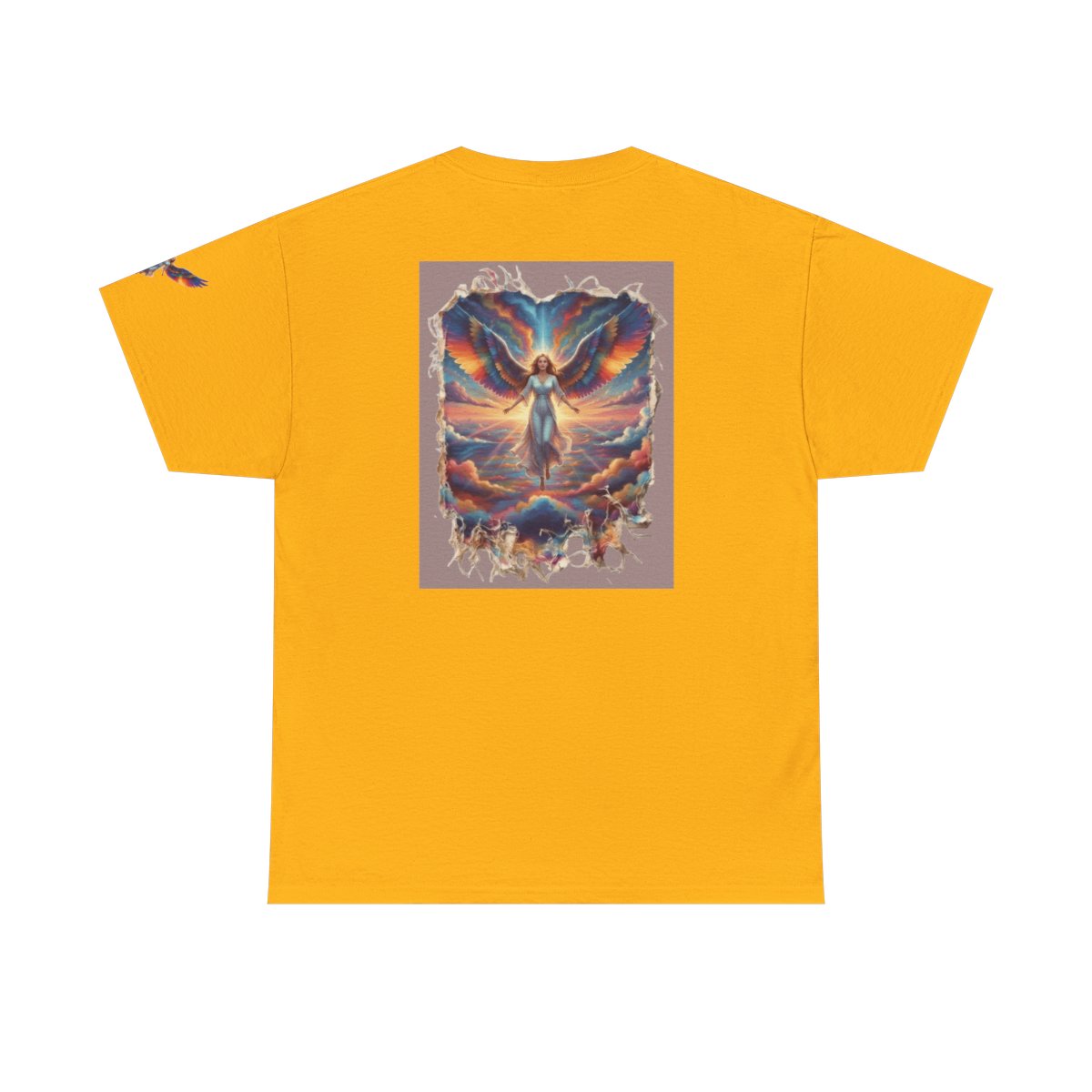Color: Gold | Rainbow Angel Premium Graphic Tee