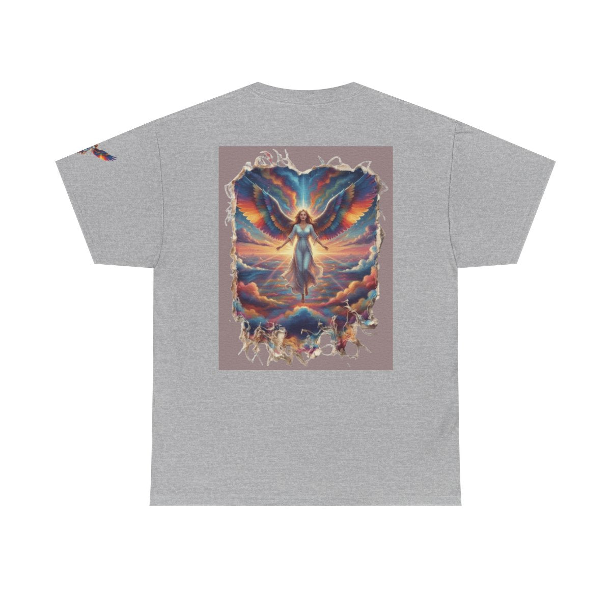 Color: Sport Grey | Rainbow Angel Premium Graphic Tee