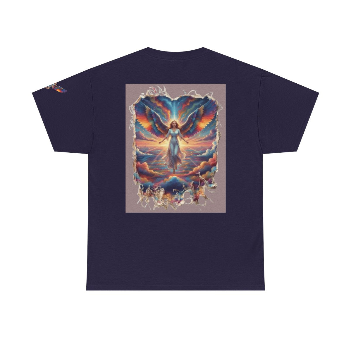 Color: Blackberry | Rainbow Angel Premium Graphic Tee