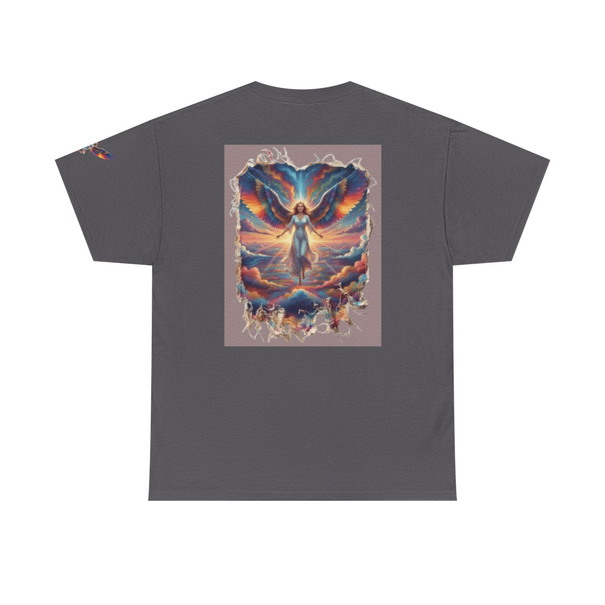 Color: Charcoal | Rainbow Angel Premium Graphic Tee
