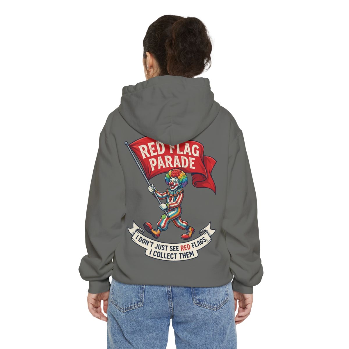 Color: Grey | Red Flag Parade Garment-Dyed Hoodie